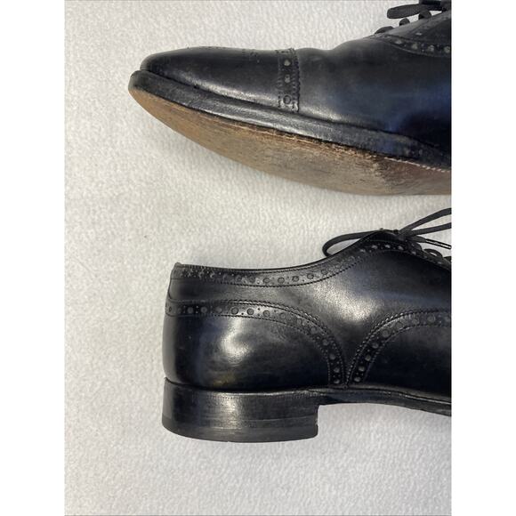 Vtg Church’s Diplomat Black Semi-Brogue Oxford 3-City London Paris NY 11.5 main image 5
